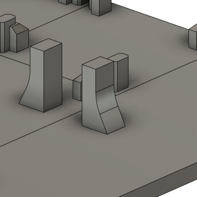 Bottom magnetic poles section of Functional 3D Model
