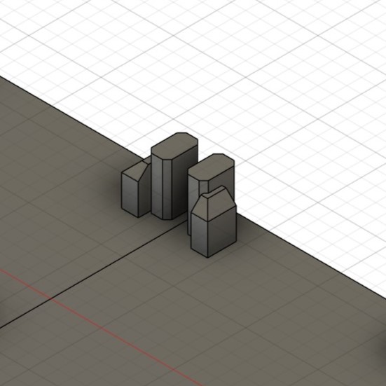 Bottom magnetic poles section of Functional 3D Model